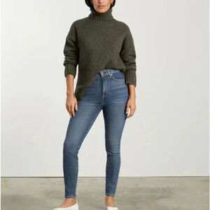 EVERLANE Women's The Way High Skinny Jean Size 27 Regular Organic Cotton Stretch